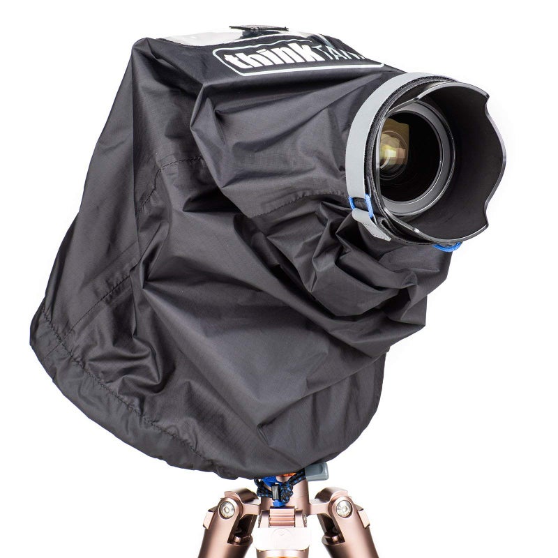 Think Tank Emergency Rain Cover for DSLR and Mirrorless Cameras with 24-70mm Lens - Small (Black) - Image 1